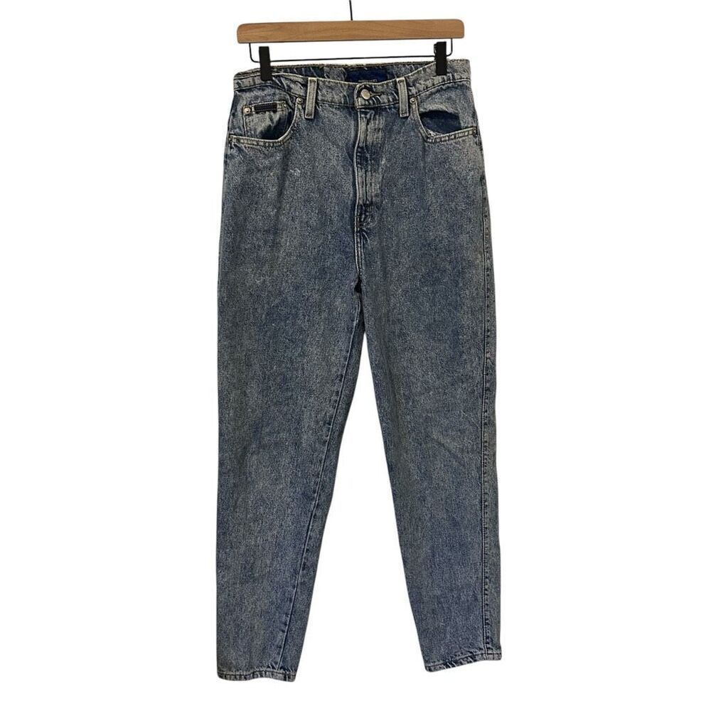 Vintage Women's Sasson Modern Basics Stone Washed Jeans Size 12 Mom Jeans Taper